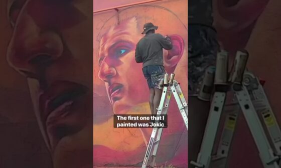 “Artists are visual historians” - Denver based artist Thomas Evans’ NBA Champions mural 🎨 | #Shorts