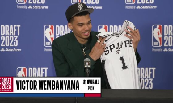 Victor Wembanyama Full Presser After Being Selected #1 Overall In The 2023 #NBADraft