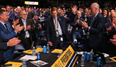 David Poile makes final pick, gets standing ovation in Nashville