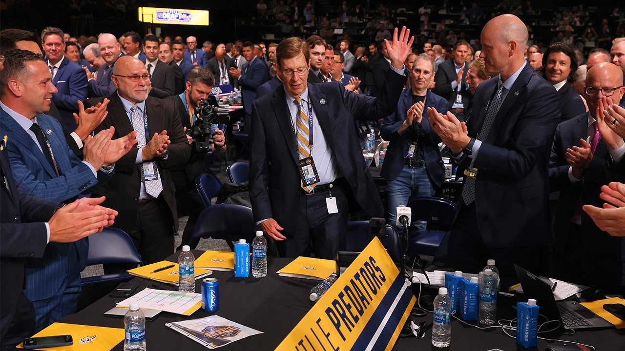 David Poile makes final pick, gets standing ovation in Nashville