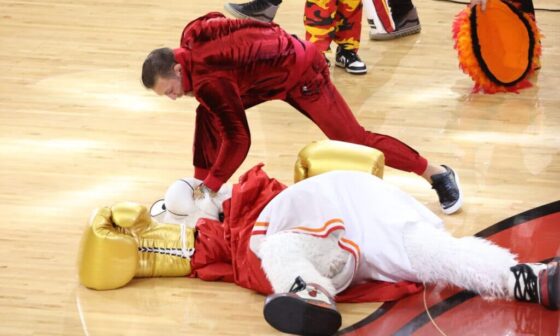 Conor McGregor sends Heat mascot to ER during NBA Finals Game 4