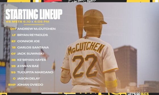 Starting Lineup for 6/10/23