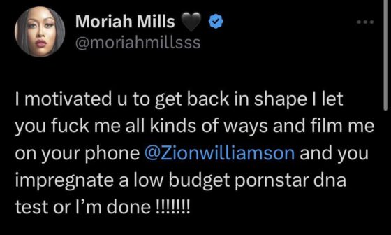 Zion’s side thought she was the main?