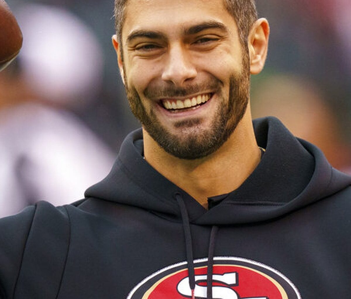 just a reminder that Jimmy G is the most handsome man in the world