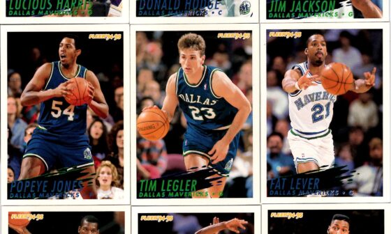 1994-1995 Fleer Cards - Dallas Mavericks
