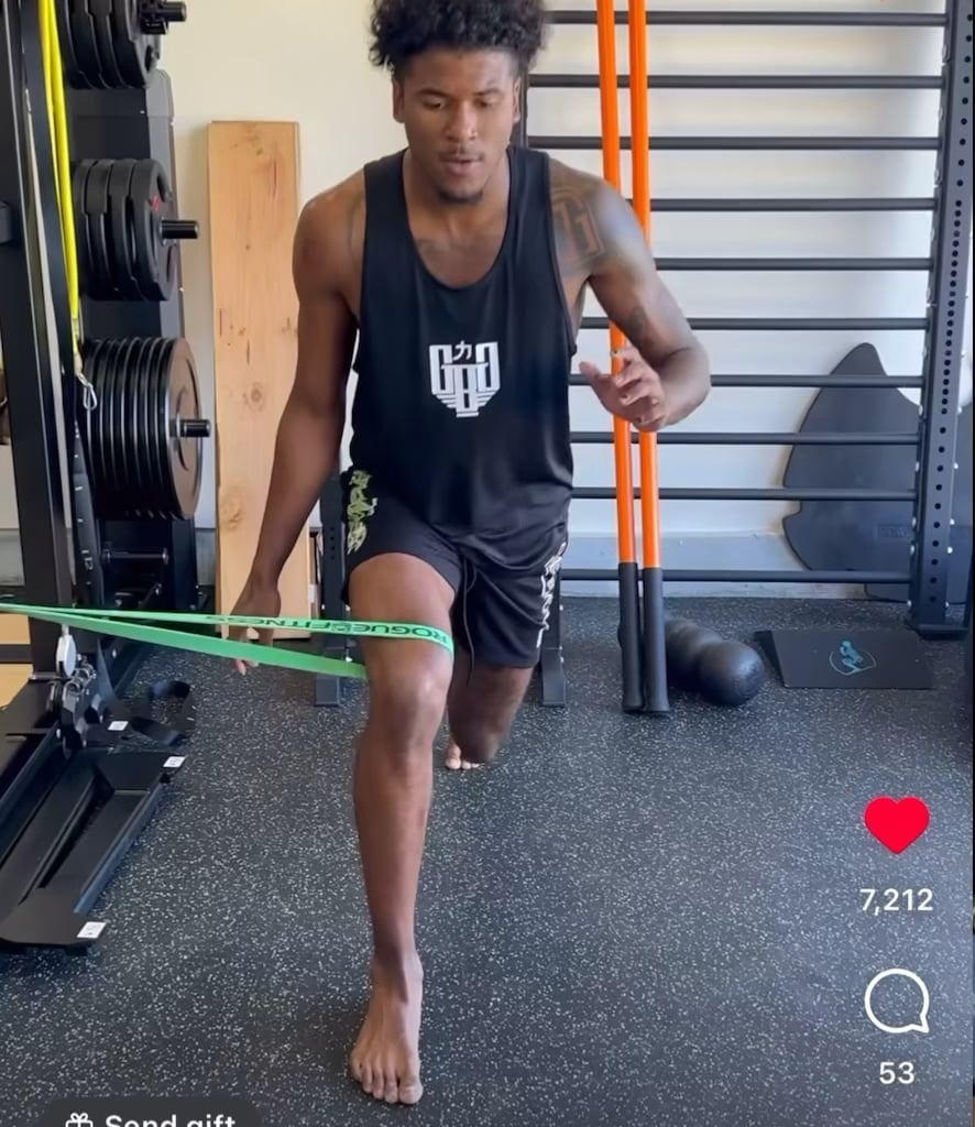 Jalen continuing to workout with trainer Mike Guevara
