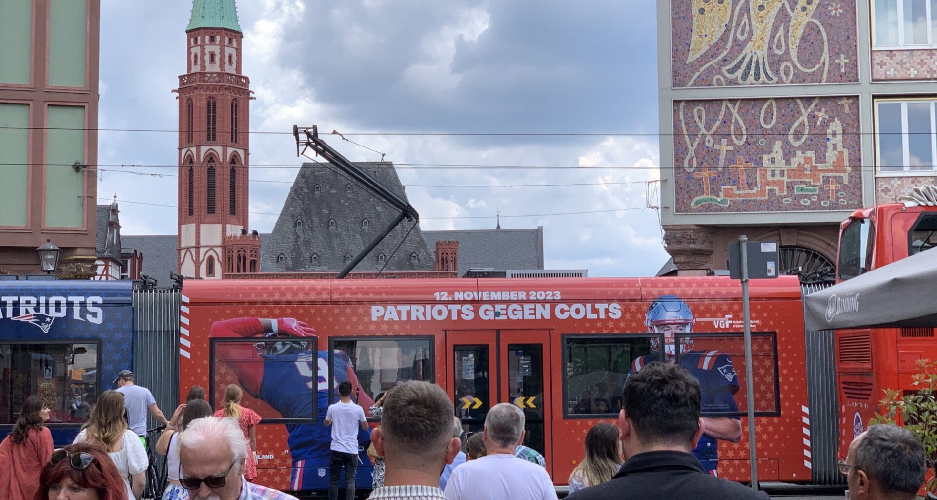 NFL advertising (for the Germany game) in Frankfurt