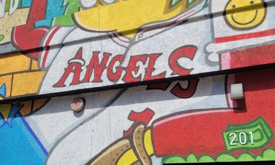 Angels part of a mural in Downtown Santa Ana!