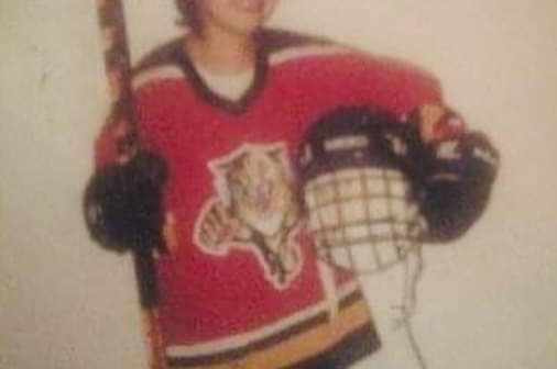 Here is a pic of me from the 90s. I did a little Street Cats Youth Hockey. I still have that jersey and stick.