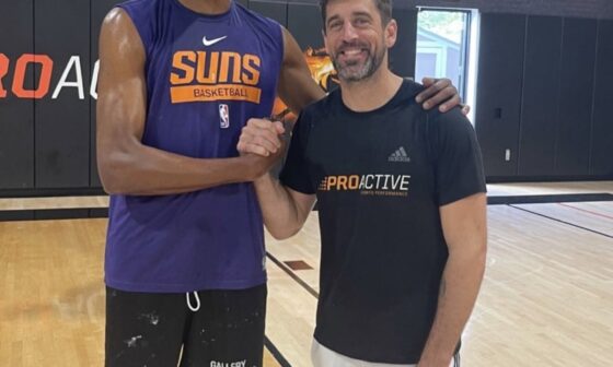 Aaron Rodgers and Kevin Durant meetup