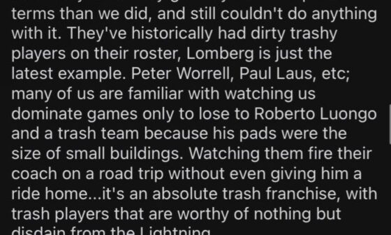 What did Lomberg do? Nah they’re not coming after our boy like that 😂