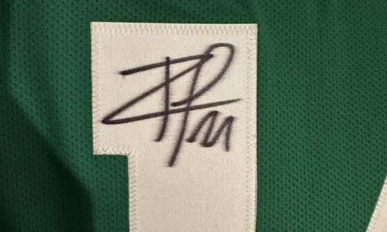 Bought a Stars jersey at a yard sale, when I got home I realized it was signed but idk by who