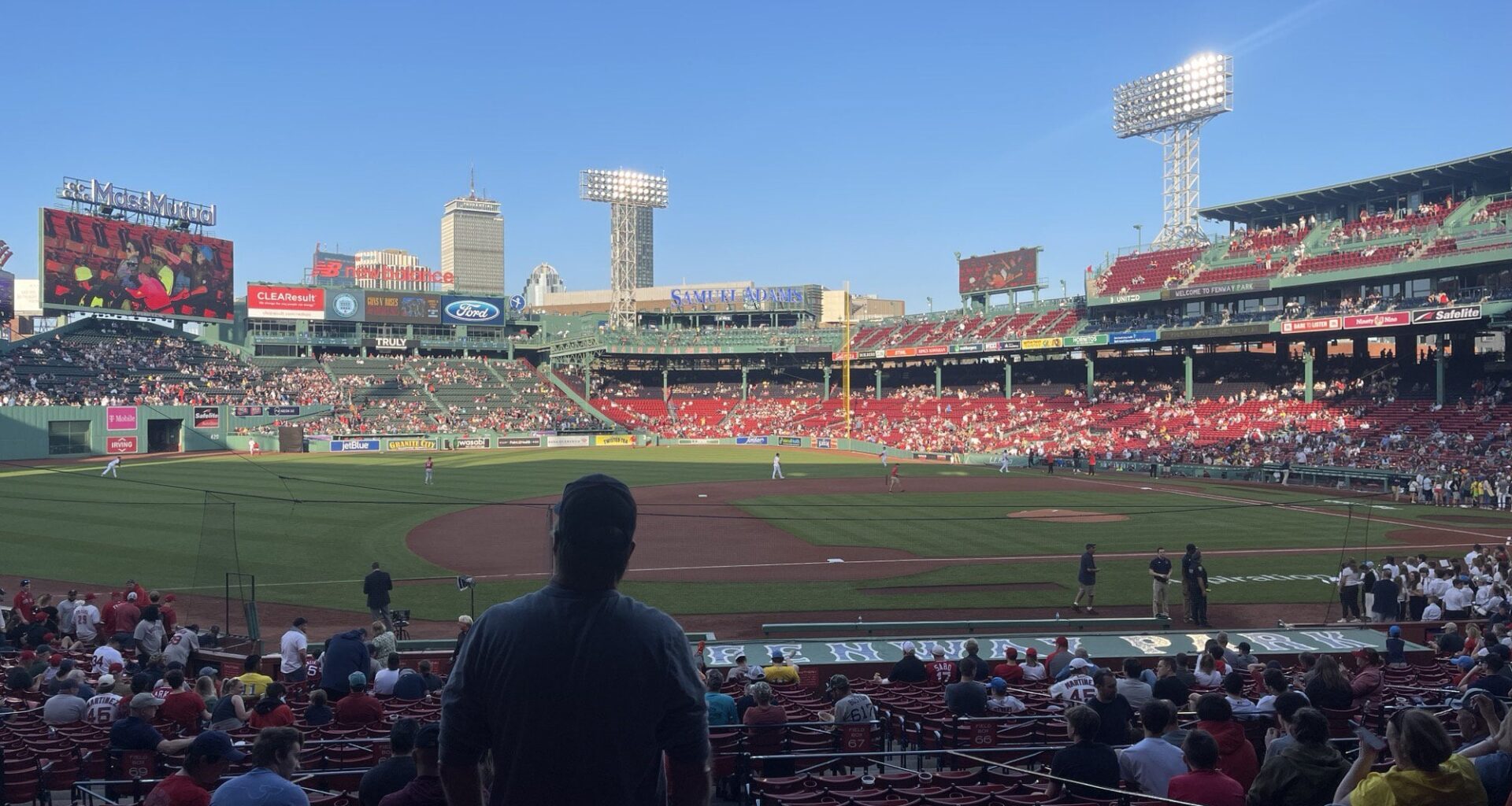 Checking in from Fenway. Let’s clinch our second ever series win from the Sawx tonight! Bonus pic of wife with Graham Ashcraft signed ball!