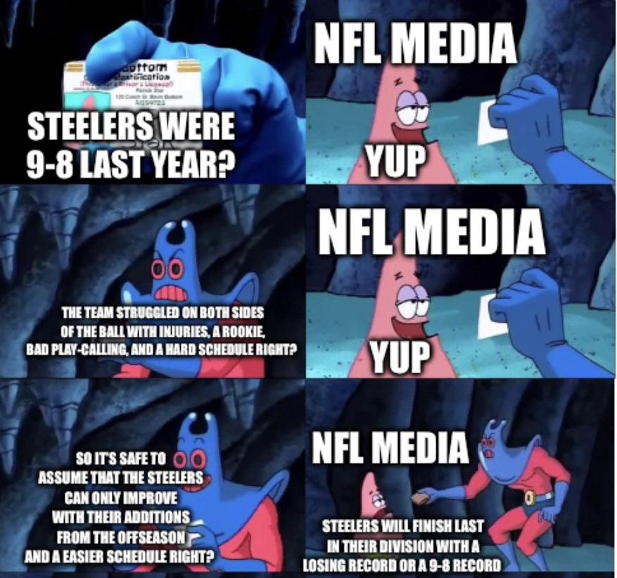 NFL media keeps sleeping on us