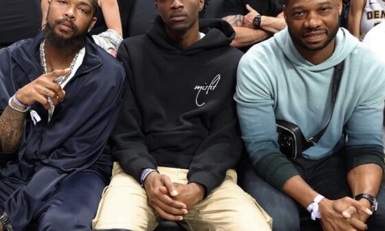 Ingram, Herb and Willie at the nuggets Game tonight