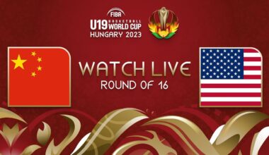 LIVE - China v USA | FIBA U19 Basketball World Cup 2023 - Round of 16