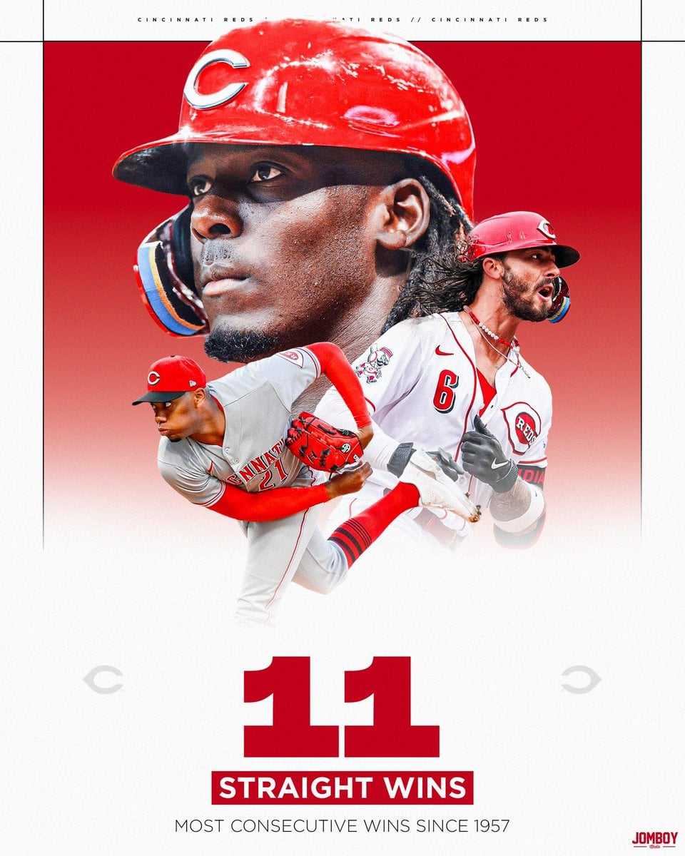 [Talkin' Baseball] The Reds have won 11 straight! It’s their longest winning streak since 1957