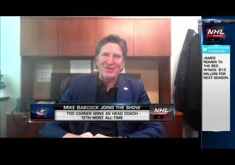 New Blue Jackets coach Mike Babcock joins NHL Tonight