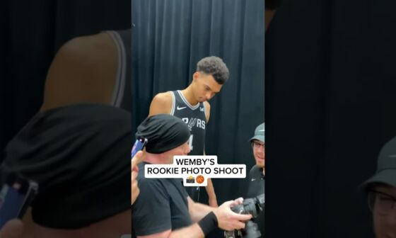 Your #1 Draft Pick 👀 Go Behind the Scenes for Victor Wembanyama’s Rookie Photo Shoot! | #Shorts