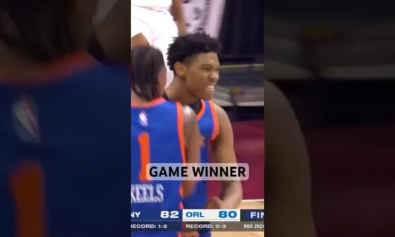 OVERTIME GAME WINNER 🚨 Jaylen Martin secures the Knicks W with the TOUGH Finish! | #Shorts