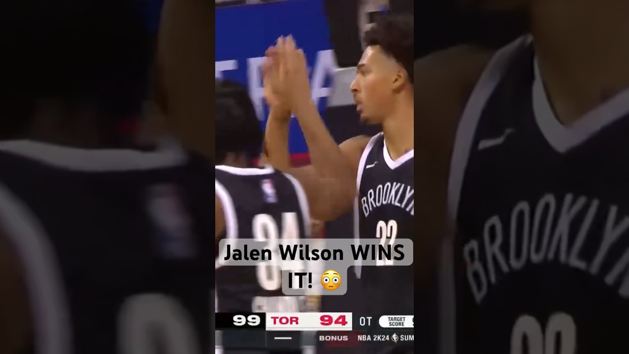 Jalen Wilson SEALS The OT Win For The Nets At The #NBA2KSummerLeague! 😳😤| #Shorts