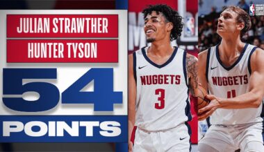 Nuggets Rookies Julian Strawther (23 PTS) & Hunter Tyson (31 PTS) GO OFF In Summer League W!