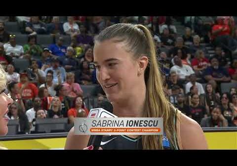 Sabrina Ionescu's Historic 37-Point Performance In The Starry 3-Point Contest!