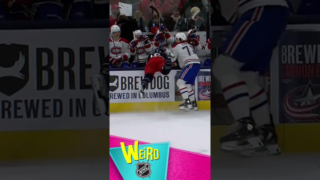 He went head over heels! | Weird NHL #shorts