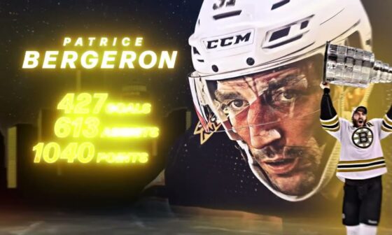 Players reflect on Patrice Bergeron's NHL career