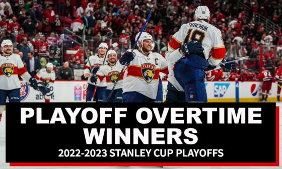 Every Playoff OT Goal | 2023 Stanley Cup Playoffs