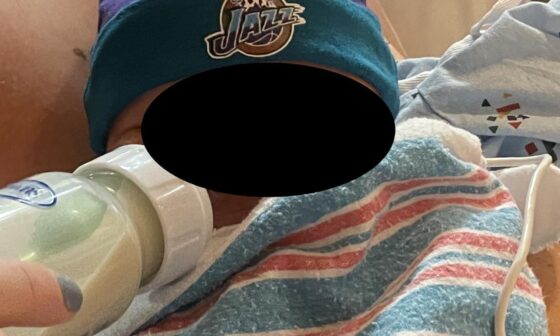 Got to celebrate the win with the world’s newest Jazz fan! What should be his first jersey?
