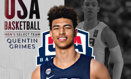 Congratulations Quentin Grimes for being chosen to the TEAM USA Select Team! Amazing honor! 🇺🇲