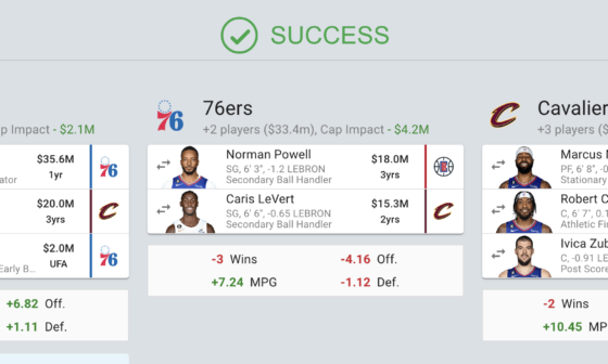 This is the best trade I've ever designed for the clippers. Oh yeah I also want trez back.