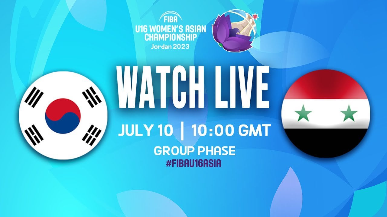 LIVE - Korea v Syria | FIBA U16 Women's Asian Championship 2023 - Division A