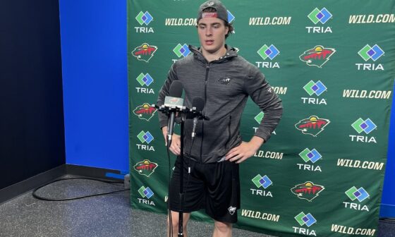 Liam Ohgren felt he took big steps in his two way game + board play this season. Plans to play one more season in Sweden and hopes to “make the team in Minnesota” next fall