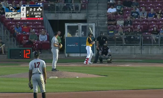 Jose Salas with a homer and triple in back-to-back PAs in the Kernels win last night