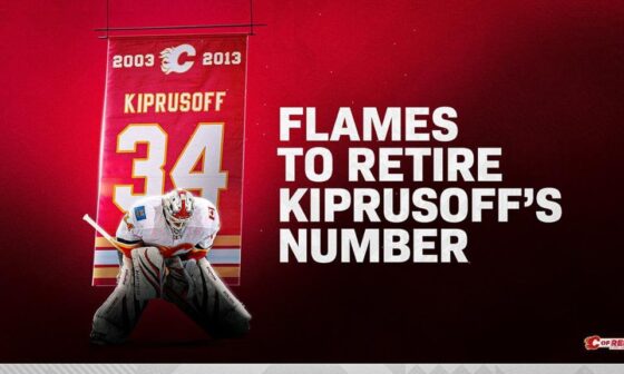 Flames to retire Kiprusoff's number