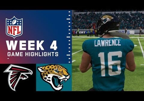 Falcons vs Jaguars Week 4 Simulation Highlights (Madden 24 Rosters)
