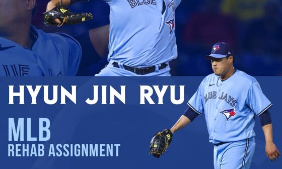 [Dunedin Blue Jays] Hyun Jin Ryu is scheduled to be transferred on rehab assignment to Dunedin Sunday, July 9th to start our 12:00 p.m. game vs. the Tampa Tarpons! Splash Day just got a whole lot cooler! *subject to change*