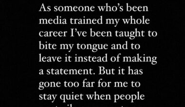 Alex Wennberg’s statement on the booktok situation, follow up from his wife, Felicia Wennberg’s statement yesterday