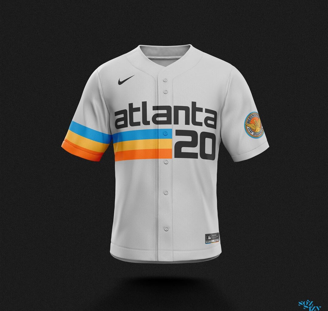 ⚾️🔷🔴 I design a new Atlanta Braves jersey after every series win this season: “MARTA Connect”