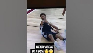 Wemby Takes Hard Fall #wembanyama #spurs #nba #sports #wemby