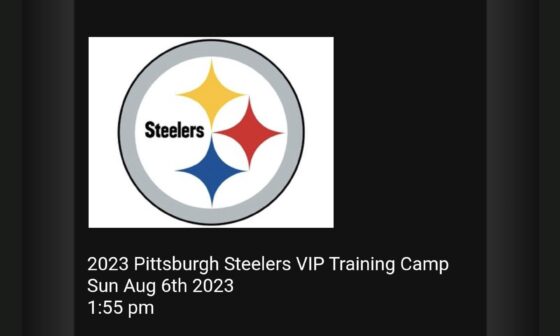 2023 Pittsburgh Steelers VIP Training Camp