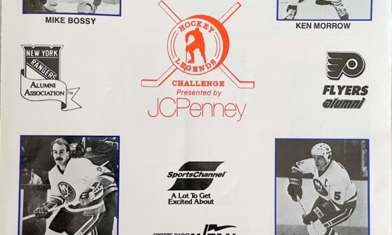 Isles/Rangers/Flyers alumni game tournament 1992