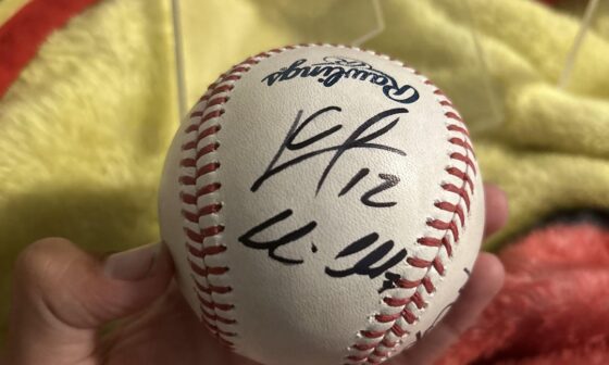 Got this ball signed by a lot of players from the diamond backs including Corbin carrol