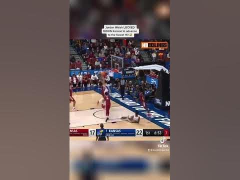 Extended Highlight: Jordan Walsh was the FACTOR in Arkansas upsetting Kansas! #marchmadness