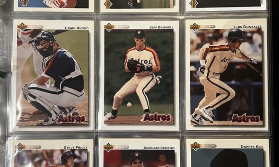 Astros Baseball Cards (90-92)