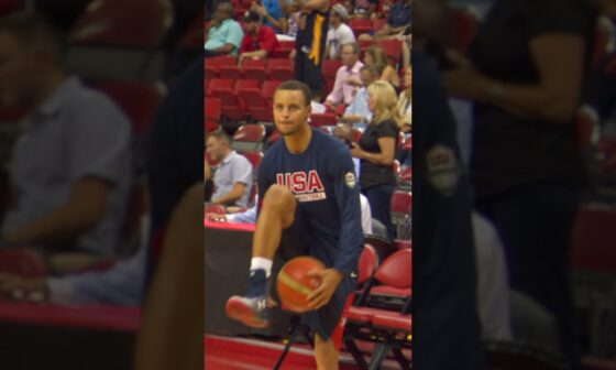 Steph knew his limits before attempting a flashy warmup dunk in 2014 🤣 | #Shorts