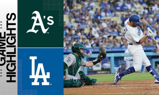 A's vs. Dodgers Game Highlights (8/2/23) | MLB Highlights