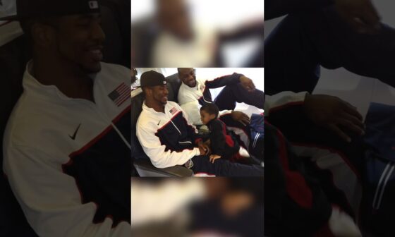 LeBron James helps Lil Chris find Chris Paul on the #USABMNT plane in 2012.🥹| #Shorts